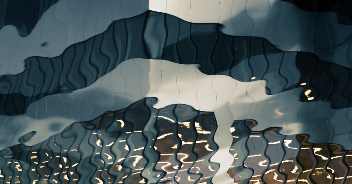 Ondas abstratas azuis escuras — Ano Pessoal na Numerologia