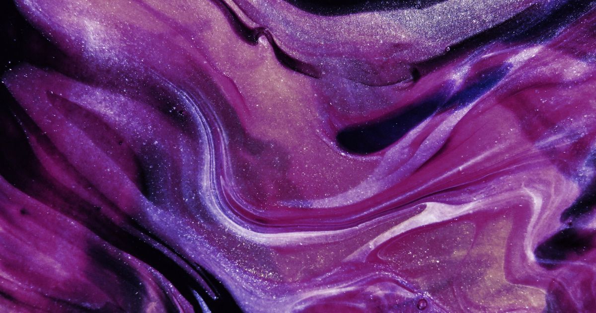Arte abstrata roxa brilhante — Número de Vida na Numerologia