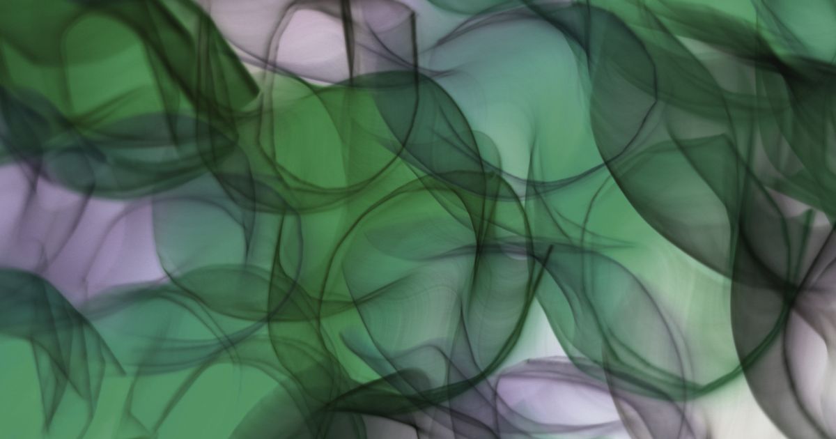 Fumo abstrato verde e roxo — Números Mestres 11 22 33